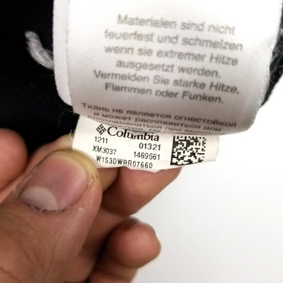 Columbia Go Take A Hike Ascender II Softshell Zip Jacket Medium Black Gorpcore - Picture 7 of 8